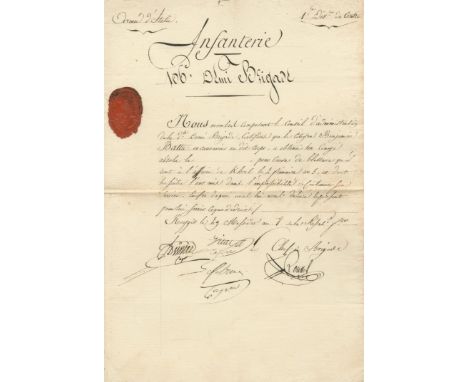 RUSSIAN CAMPAIGN 1812: An excellent selection of three documents signed by three French Generals, all of them killed during t