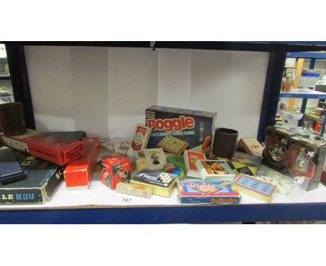 A good lot of vintage games, playing cards etc.,
