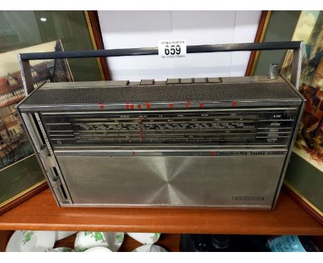 A vintage Grundig radio.