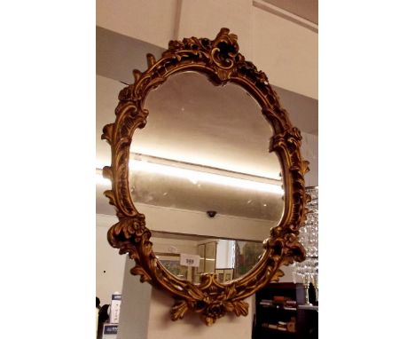 A gilt framed mirror 65 x 47cm