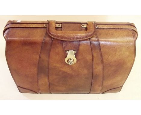 A vintage leather briefcase