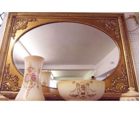 A gilt framed mirror - 91 x 67cm