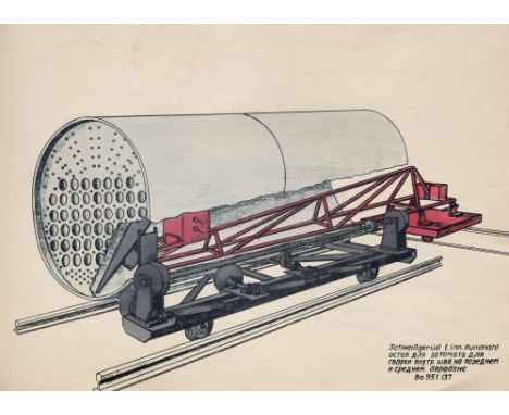 Eisenbahn - - Moderne Lokomotivkessel-Fabrikation. Der Bau von Dampflokomotivkesseln. Eine Bilderfolge über die Anwendung von