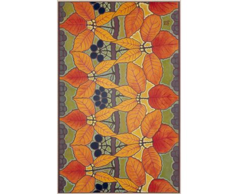 Jugendstil - - Philippe Robert. Feuilles d'automne. Péface de Philippe Godet. Mit 18 mont. Farbtafeln, Buchschmuck von Ph. Ro