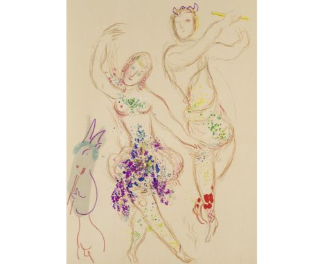 Marc Chagall. Dessins et aquarelles pour Le Ballet. Mit einer eingebundenen Original-Lithographie und zahlr. farb. Abb. Paris
