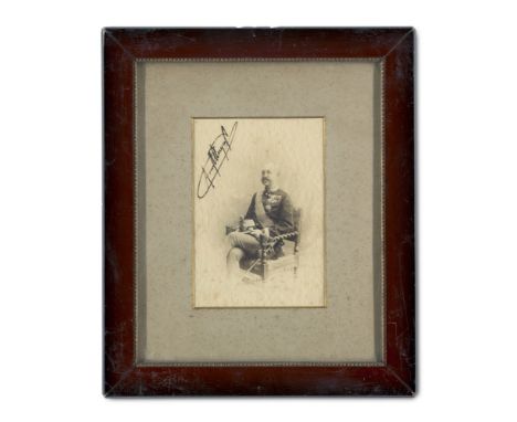 Ernst August von Hannover. Eigenhändige Unterschrift des letzten Kronprinzen des Königreichs Hannover (1854-1923) auf einer P