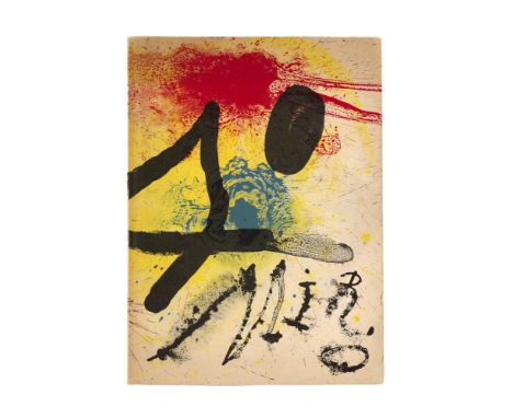 Miró, Jean. Oeuvre graphique original. Ceramiques. Hommage de Michel Leiris. Mit einer Umschlagslithographie und lithographis