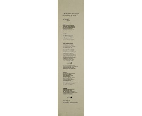 Uwe Wandrey (Pseud. Peer Brax). Reizreime. Nonnendose 2 und 4. 2 Tle. (von 7 ersch.). Um 1966. Je 1 gerolltes Blatt (ca. 56 x