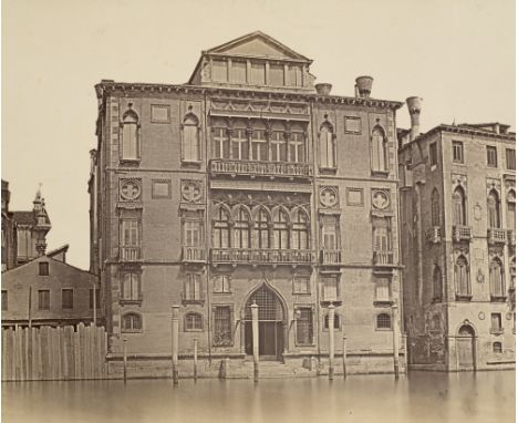 Italien - - Ippolito Lafranchini. Sammlung von 11 frühen großformatigen OPhotographien mit Ansichten meist von Venedig. Vinta