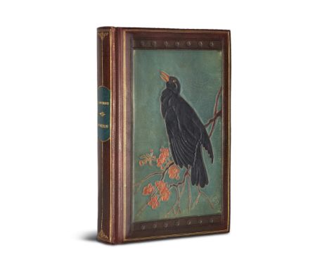 Jules Michelet. L'Oiseau. Cinquième édition, revue et augmentée. In prachtvollem Japonisme-Einband. Paris, Hachette &amp; Cie