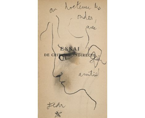 Jean Cocteau. Essai de Critique indirecte. Procédé d'une introduction par Bernhard Grasset. Mit einem Frontispiz aus der Coll