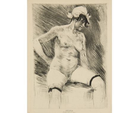 Erotica - - Érastène Ramiro. Félician Rops. Études sur quelques Artistes originaux. Mit 1 Umschlagsgravure, 1 Porträt, 23 Rad