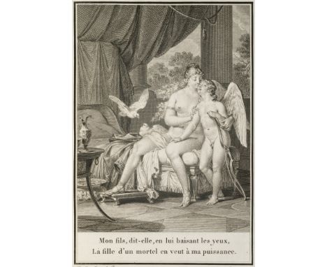 Didot - - Jean de La Fontaine. Les Amours de Psyché et de Cupidon, avec le poème d'Adonis. Mit 1 gestoch Frontispiz und 8 ges