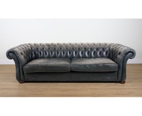 A VICTORIAN STYLE FOUR SEATER CHESTERFIELD SOFA260cm wide; 70cm highProvenance: The Purple Shop – The Anthony Gardner Collect