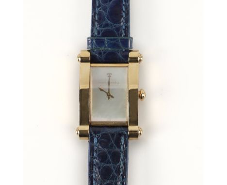 THEO FENNELL: A LIMITED EDITION LADY'S MOTHER OF PEARL & 18CT GOLD WRISTWATCHCirca 2000, Model YS 13, quartz movement, mother