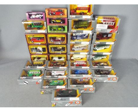 Corgi - Matchbox - A collection of 31 x boxed vehicles in various scales, lot includes # 819 Jaguar XK120 roadster, # Y-16 Me