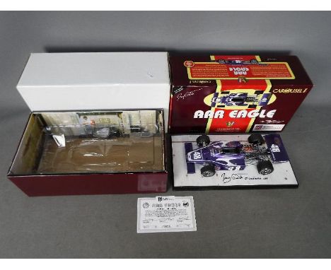 Carousel - A boxed 1:18 scale AAR Eagle 1972 Indianapolis 500 number 48 car driven by Jerry Grant. # 4704. The model appears 