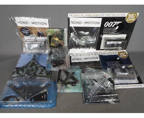 Amer Collection - Eaglemoss - James Bond - A group of 3 x 1:43 scale Bond in Motion car models with accompanying magazines an