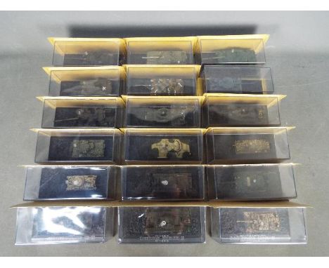 DeAgostini - A group of 18 x tanks and military vehicles from the Combat Tanks Collection including Challenger, Flakpanzer Ge