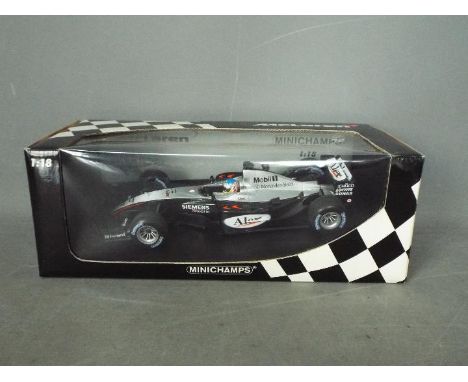 Minichamps - A boxed 1:18 scale McLaren Mercedes MP4-18 2003 test car for Alexander Wurz. Its a limited edition of only 999 p