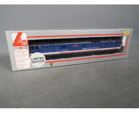 Lima - A limited edition OO gauge B.R class 50 Ark Royal operating number 50035 in Network Rail Southeast blue livery. It com