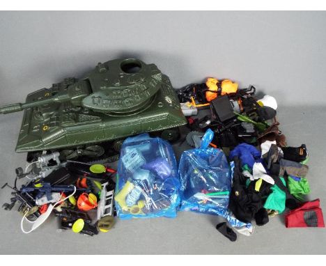 Hasbro, Sunny Smile - An unboxed modern Action Man Strike Force Battle Tank by Sunny Smile together with a large quantity of 