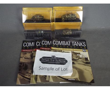 DeAgostini - A collection 18 x of military vehicles and a quantity of associated magazines from the Combat Tanks Collection i