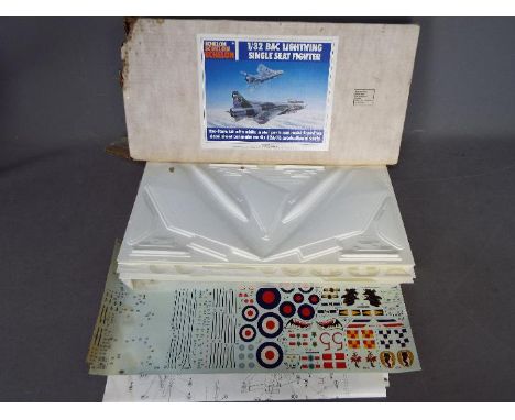 Eschelon - A boxed 1:32 scale vac form and white metal model kit of a BAC Lightning Single Seater Fighter. The kit appears to