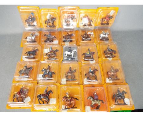 Del Prado - A group of 25 x carded cavalrymen including Afgan Tribal Warrior 1600, Sargeant Austrian Light Horse 1917, Line C