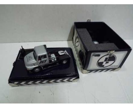 Fly - Rare Sisu Racing Truck with functional onboard TV camera. # 96602. The truck appears Mint in a Good presentation box wi