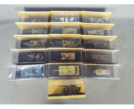 DeAgostini - A collection of 16 x tanks and military vehicles from the Combat Tanks Collection including Jagdpanzer IV, Panth