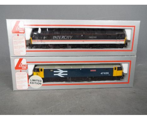 Lima - 2 x limited edition OO gauge locos, B.R. class 47 Windsor Castle operating number 47835 in Intercity Swallow livery, t