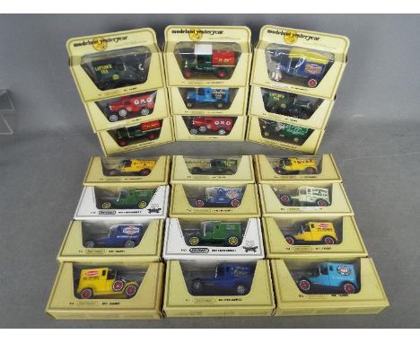 Matchbox - A collection of 21 x boxed Yesteryear vehicles including # Y-5 Talbot van in Ever Ready livery, # Y-12 Ford Model 