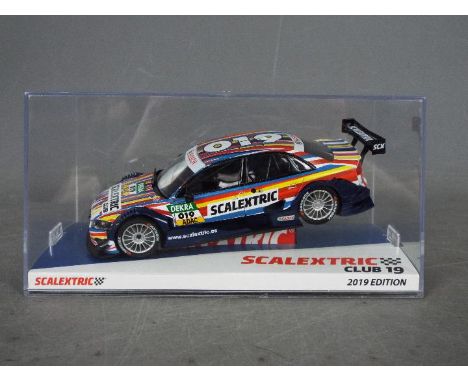 Scalextric - SCX - A 2019 Spanish Scalextric Club edition Audi A4 DTM model. # U10302S300. The cars appears Mint in a Very Go