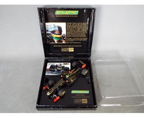 Scalextric - Bruno Senna Lotus Renault GP R31-2011 set # C3269A. This is a limited edition set number 74 of only 1500 produce