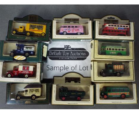 Lledo - Approximately 40 boxed Lledo diecast model vehicles in various scales. Lot includes #4103 Karrier E6 Trolleyt Bus 'Co