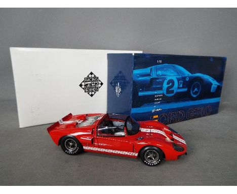 Exoto - A 1:18 scale 1966 Ford GT40 MKII X-1 Roadster. The car is in Near Mint condition, but has some very minor damage to t