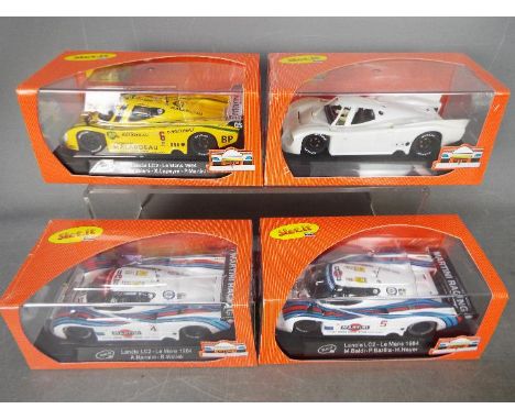Slot-it - 4 x Lancia LC2 models in various liveries including Martini and a plain white self assembly model. # CA08z, # SICA0