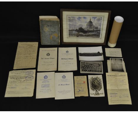 Militaria - a photograph, Flight A Squadron, R.A.F Padsgate 1948, signed to verso by members; another, No.2611 West KLanashir