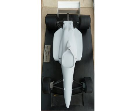 An original Benetton F1 type B188 wind tunnel model scale 25% at test, complete with wooden base, 1.17mx58cm.