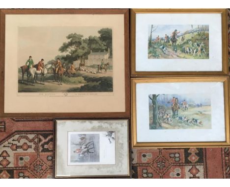 Fox Hunting (Edward Orme), 45x54cm; together with three others 