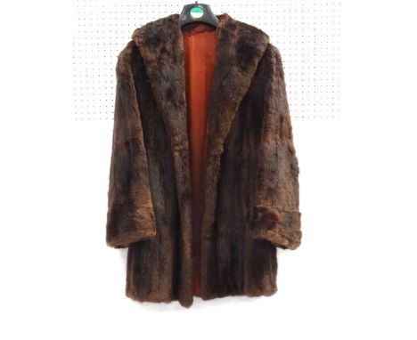 VINTAGE LADIES MINK FUR JACKETwith shawl collar and pockets