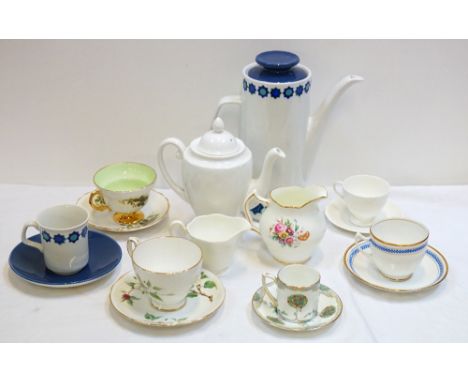 LARGE COLLECTION OF PART TEA AND COFFEE SERVICESincluding a retro 1970's J & G Meakin, floral Crescent and Clare, Hammersley 