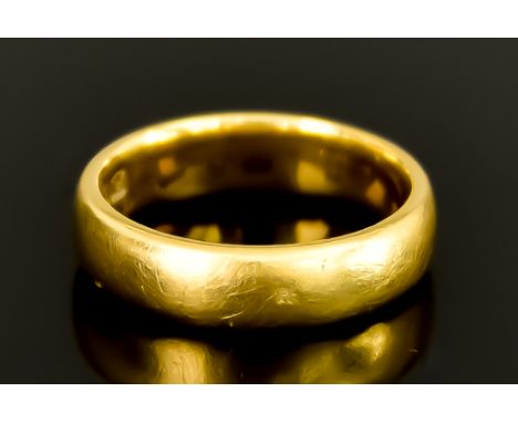 A 22ct Gold Wedding Band, size K, gross weight 6.5g
