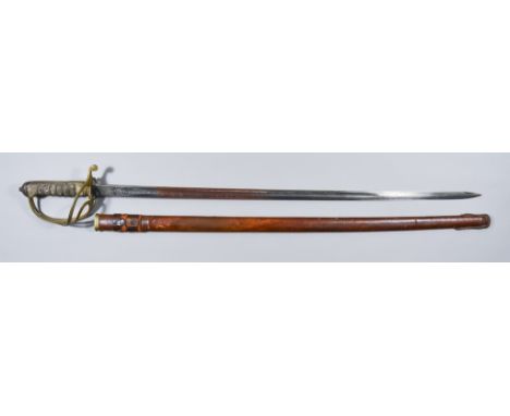 A Royal Artillery Officer's Dress Sword, by Wilkinson Sword of London, Serial No. 61055, 34ins bright steel blade etched with