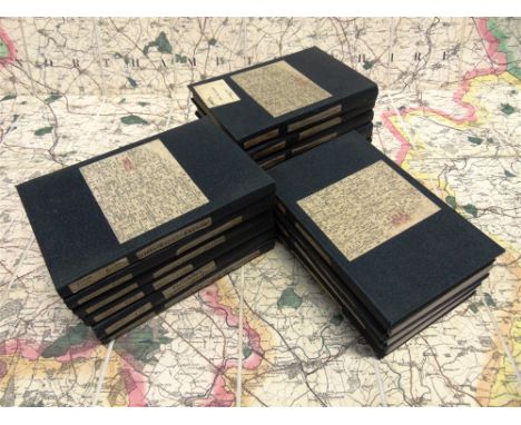[MAPS]. ORDNANCE SURVEY  Sixteen Ordnance Survey folding maps, circa 1903-07, one-inch-to-one-mile, linen-backed and hand-col