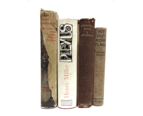 [MODERN FIRST EDITIONS]  Waugh, Evelyn. Put Out More Flags, first edition, Chapman &amp; Hall, London, 1942, grey cloth (lack