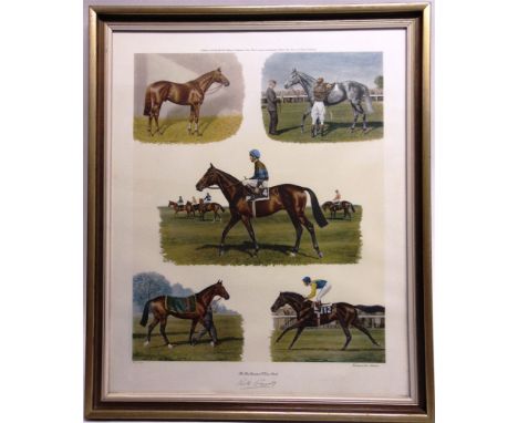 AFTER RICHARD STONE REEVES  'The Five Greatest I ever Rode', limited edition montage print, No. 591/750, signed in pencil by 