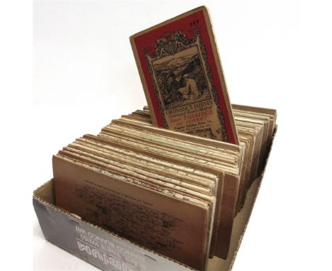 [MAPS]. ORDNANCE SURVEY  Forty-three Ordnance Survey folding contoured road maps, circa early 1920s, one-inch-to-one-mile, li