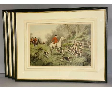 Four Hunting prints
